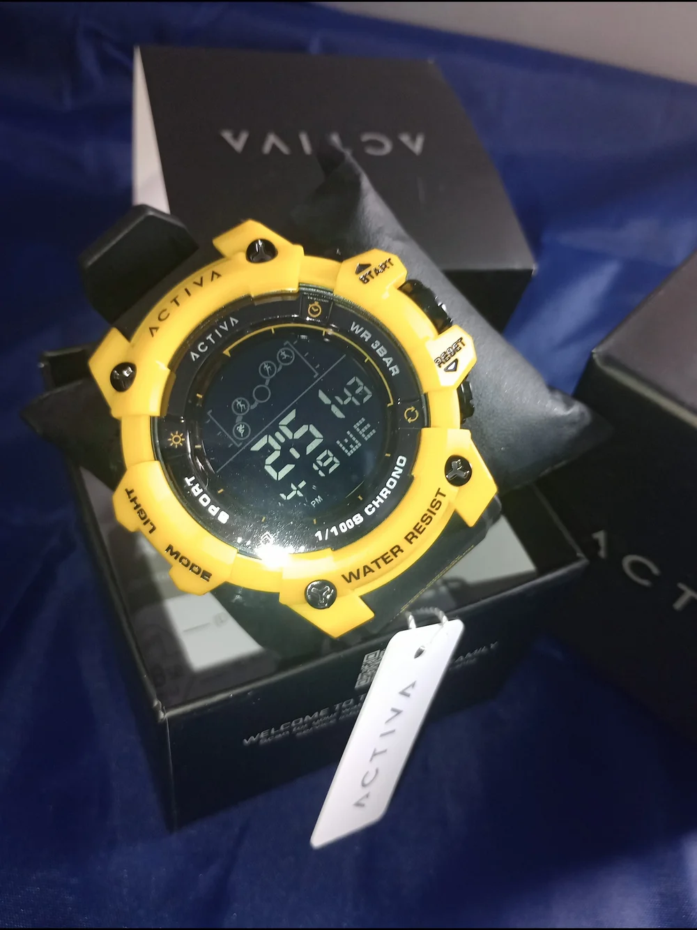 Ativa Yellow Digital Sports Watch - Water Resistant